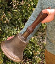 Very Large 19th Century Bronze Hand Bell