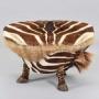 Zebra Hide Drum Table