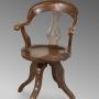 Bergere Swivel Chair In Oak C1900