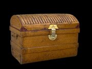 CUNARD Line Steel Traveling Trunk 19thC