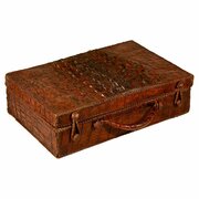 Crocodile Leather Hornback Suitcase