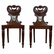 English-Georgian Armorial Hall Chairs, C.1810