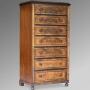 French Walnut Semainier Chest of Drawers 19th C