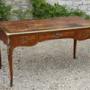 Louis XV Rosewood & Tulipwood Bureau Plat Desk