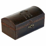 Regency Leather Studded Campaign Trunk