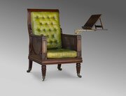 Regency Mahogany Caned Bergère Chair 1830c