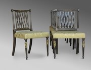 Regency Sheraton Style Dining Chairs, 19th C