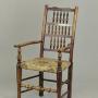 A spindle back armchair C1840