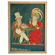 Tapestry Portrait Wool Little Red Riding Hood 