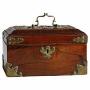 Tea Caddy George II Brass Padouk English C1760