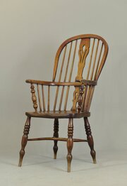 High Back Windsor Armchair In Ash And Beech With Elm C1850