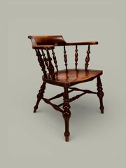 Windsor Captain’s Chair, Mixed Woods, C1890