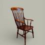 Windsor Farmhouse Armchair, Spindle Back, c.1880
