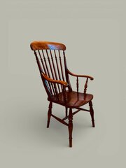Windsor Farmhouse Armchair, Spindle Back, C.1880