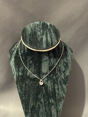 18ct Diamond Pendant And Chain