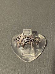9ct Sapphire And Diamond Dolphin Ring