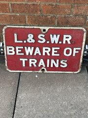 L&SWR Beware Of Trains