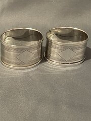 Pair Of Silver Napkin Rings