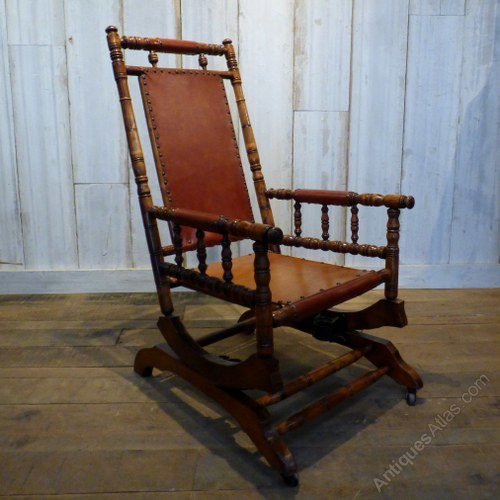 Reclaimed World - Browse Antiques Carved American Rocking Chair - Reclaimed World - Browse Antiques