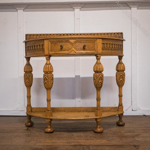 Carved Oak Console Table Antiques Atlas