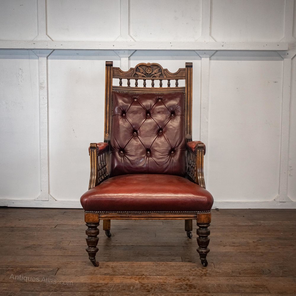 Edwardian His & Hers Leather Chairs Antiques Atlas