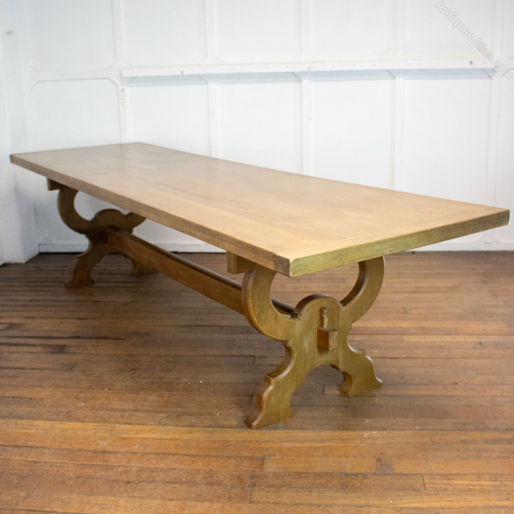 Large Oak Dining Table Antiques Atlas