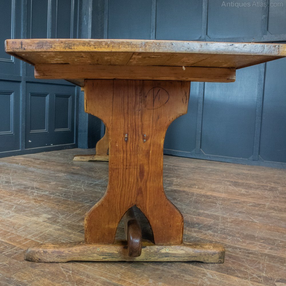 Long Pine Dining Table Antiques Atlas