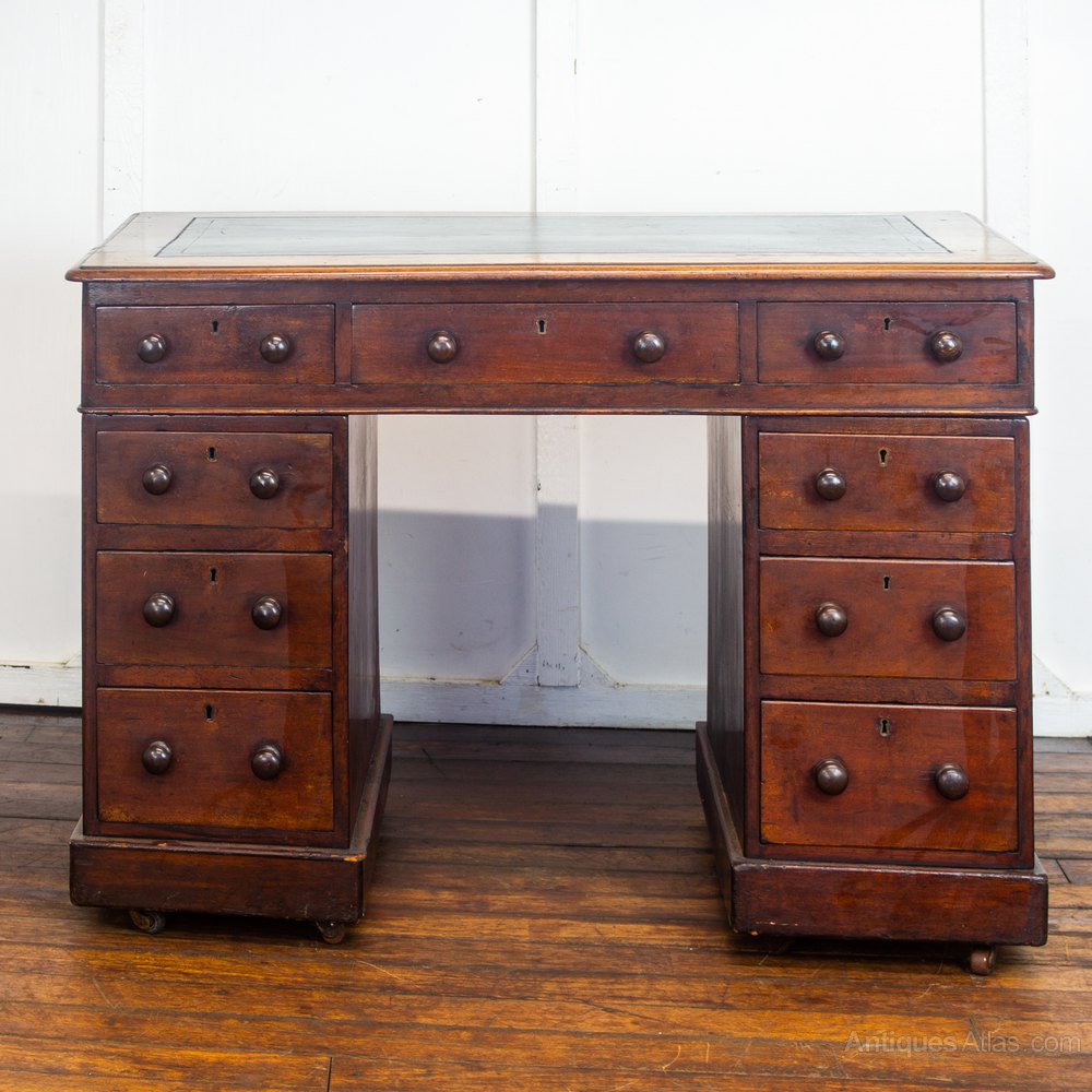 Mahogany Twin Pedestal Desk Antiques Atlas