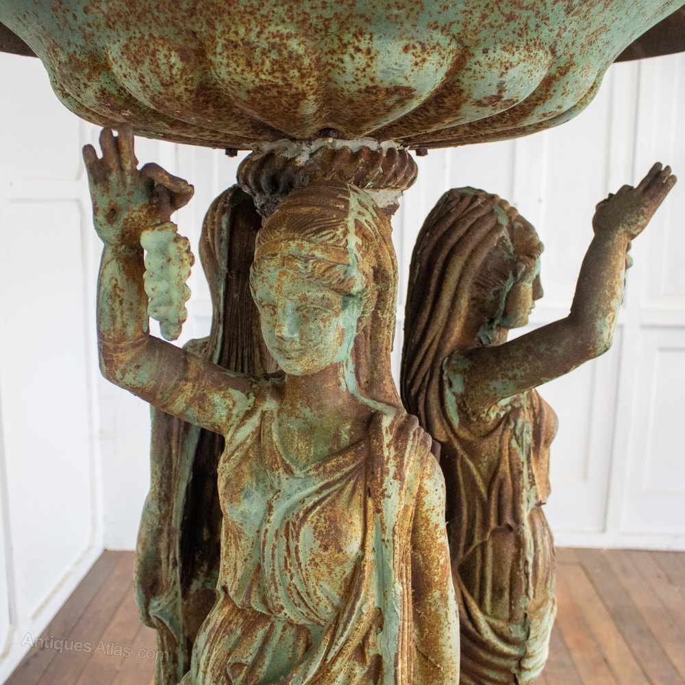 Antiques Atlas Reclaimed Cast Iron Two Tier Fountain