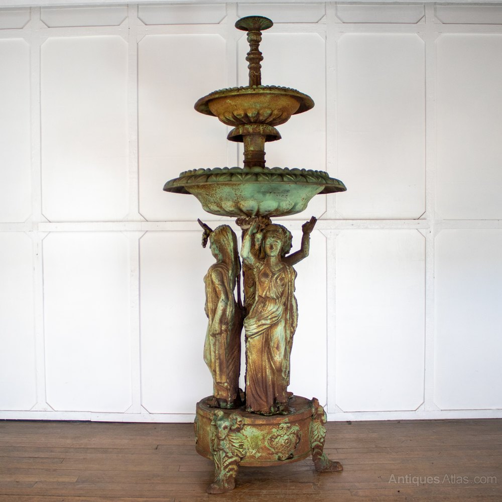 Antiques Atlas Reclaimed Cast Iron Two Tier Fountain