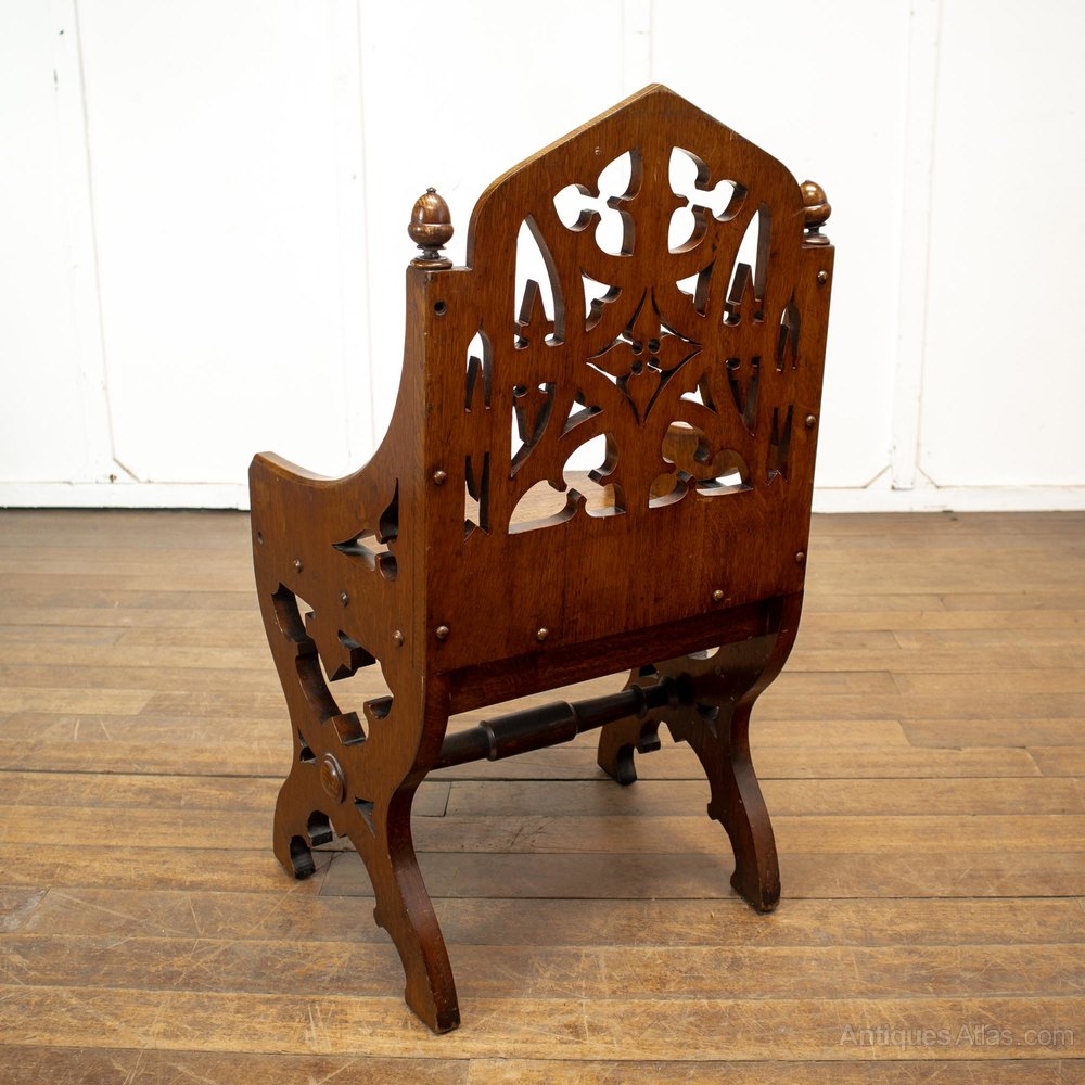 Solid Oak Gothic Style Chairs Antiques Atlas
