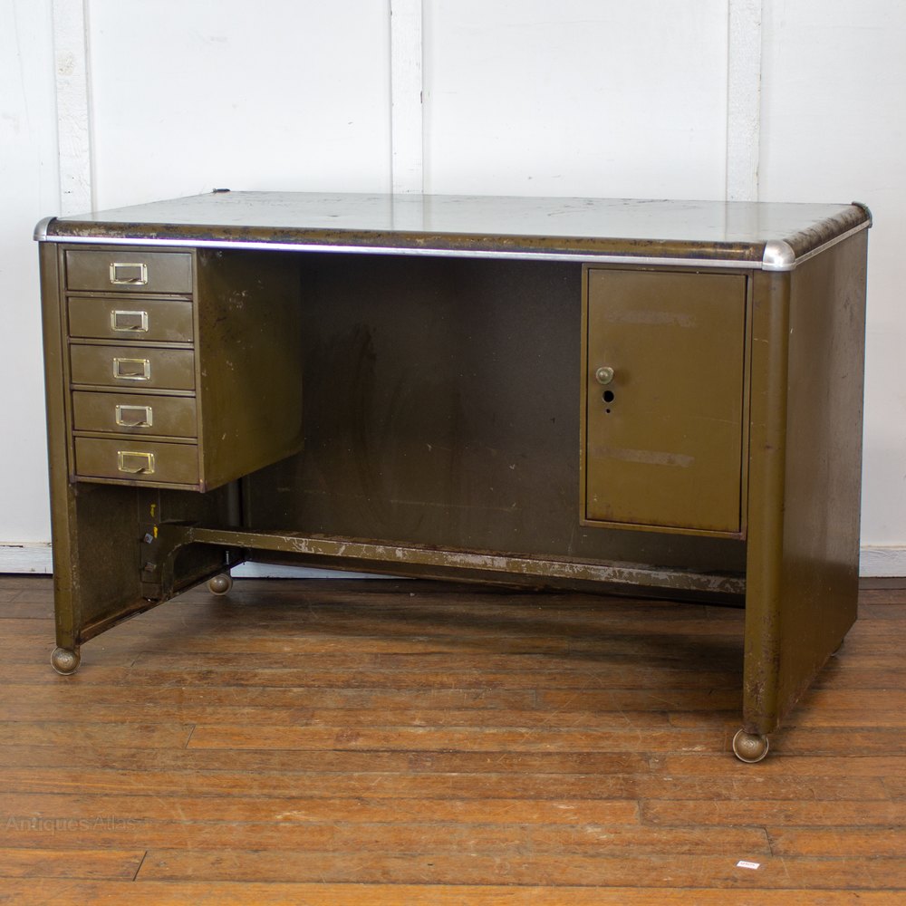 Antiques Atlas Sankey Sheldon Metal Desk