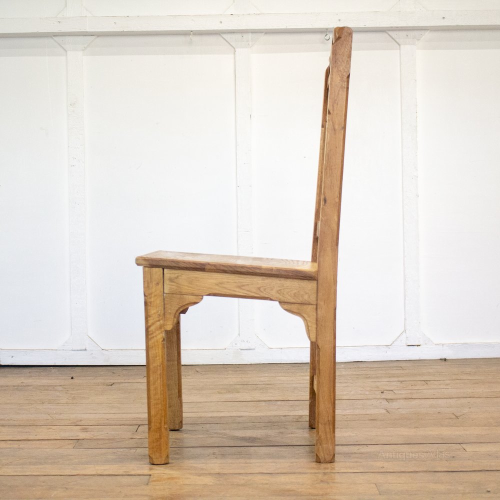 Set Of 4 Oak Worcester Cathedral Chairs Antiques Atlas