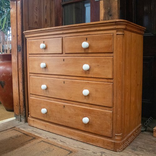 Victorian Pine Chest Of Drawers Antiques Atlas