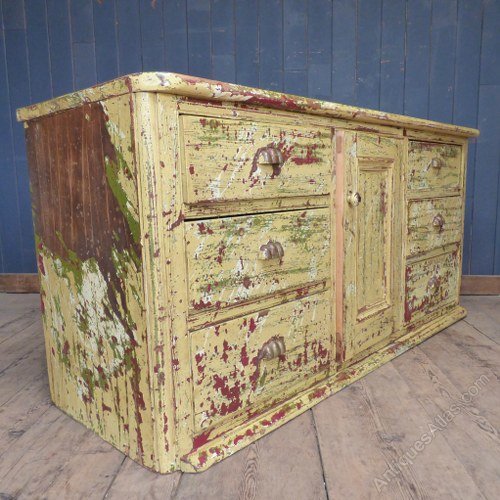 Victorian Painted Pine Sideboard Antiques Atlas
