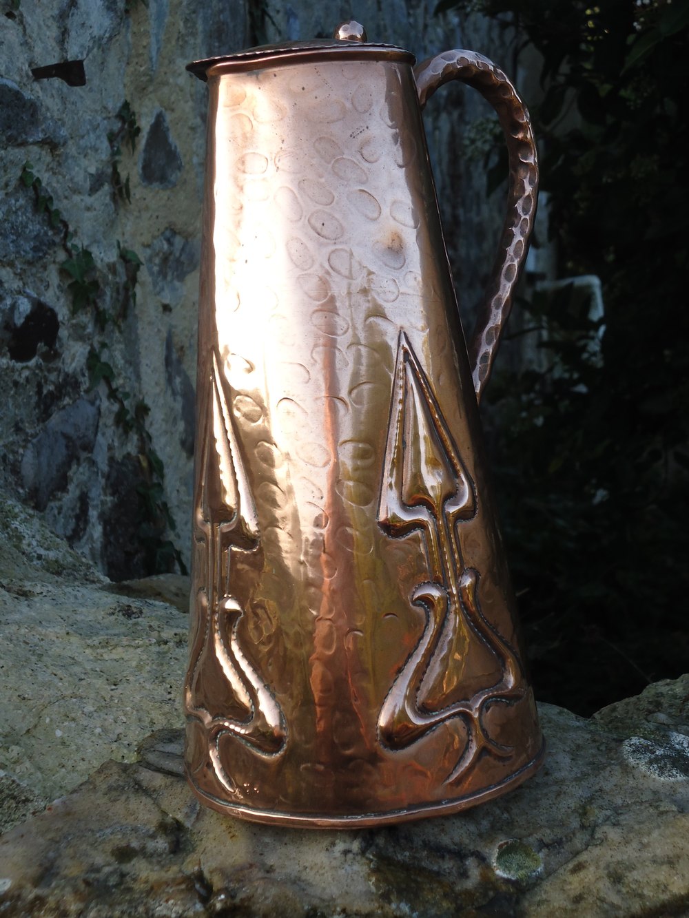 Antiques Atlas Arts & Crafts Cornish School Copper Lidded Jug