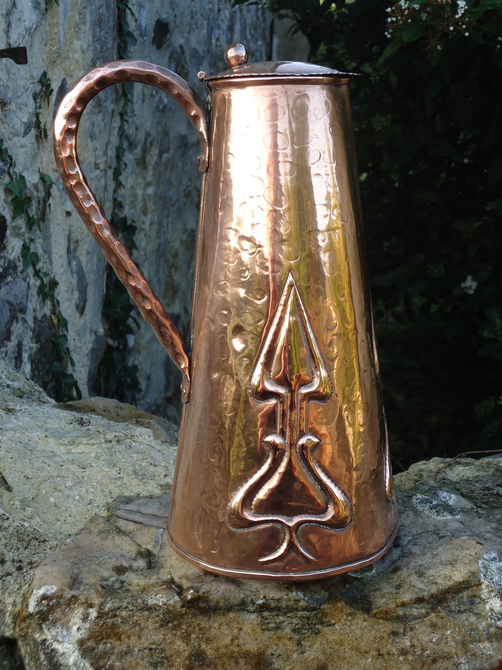 Antiques Atlas Arts & Crafts Cornish School Copper Lidded Jug