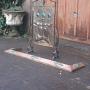 Arts & Crafts fender & fire screen with cabochons