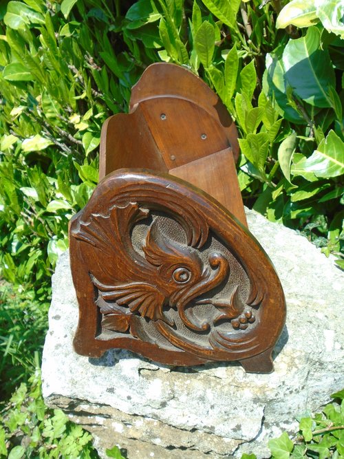 Antiques Atlas Arts & Crafts Oak Book Trough With Sea Serpent as179a3958
