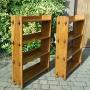 Large Pair Of Oak Pegged Bookcases