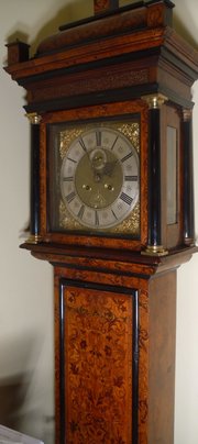 Antique Seaweed Month Duration Longcase Clock