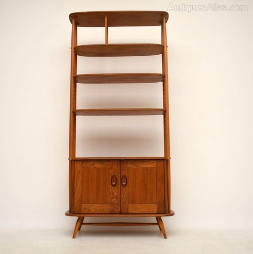 Antiques Atlas Retro Elm Bookcase / Room Divider By Ercol Vintage