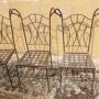 four  wrought iron