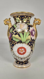 19th Century Hand Painted Spode Vase, C 1890