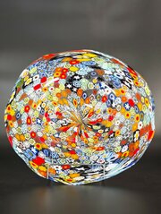 A  Murano Millefiori Large Glass Bowl, C1930