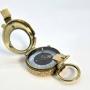 Brass compass with engraved dial English C1914