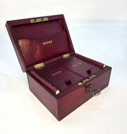 Bullion Box Made From Moroccan Red Leather C1890