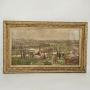  Silk needlework depicting Epsom Park Horse Track 