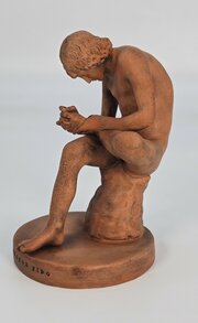  Terracotta Sculpture Of Spinario Boy With A Thorn