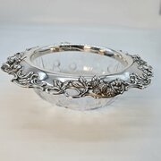 Tiffany & Co. Sterling Silver & Crystal Bowl, 1910